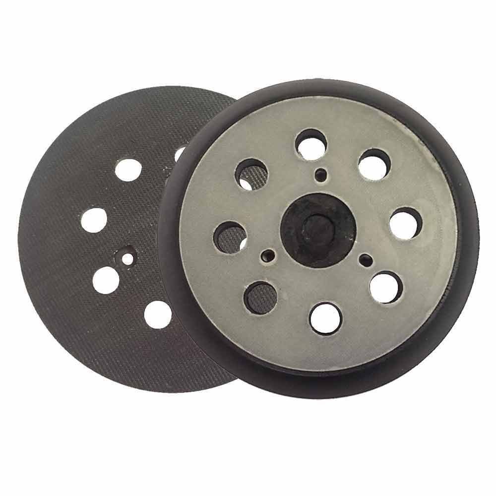 MTP 5 inch Diameter 8 Hole Sander Hook and Loop Pad Replaces Makita Part Number 743081-8, 743051-7 and Hitachi Part Number 324-209 (2 pk)