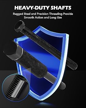 DASBET 46PCS Harmonic Balancer Puller Set, Steering Wheel Puller Kit Steering Wheel Flywheel 4 thumbnail image