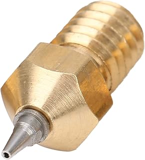 bocal de cabeça pontiaguda, bocal de extrusora de rosca removível m6 bocal de impressora 3d kits de limpeza de bocal de latão com pontas de aço inoxidável para impressora 3d (0,4 mm)