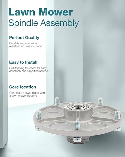 Miniatura 3 de SCITOO Reemplazo del conjunto del husillo de la segadora para Murray: 20551, 24384, 24385, 492574, 90905, 92574, OREGON: 82-243, PRIME LINE: