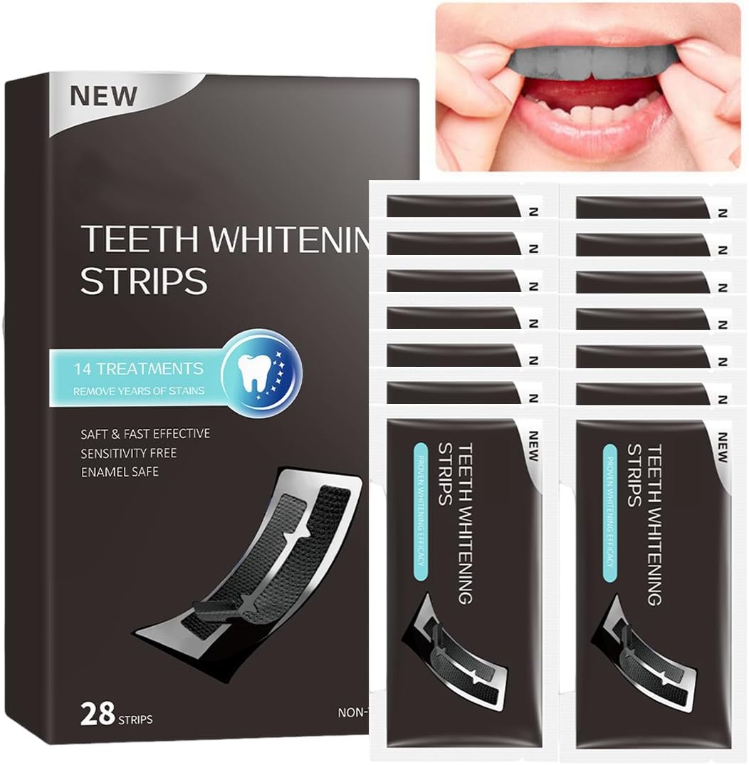 28 Strips Teeth whitening Strips, Teeth whitening kit, Bamboo Charcoal
