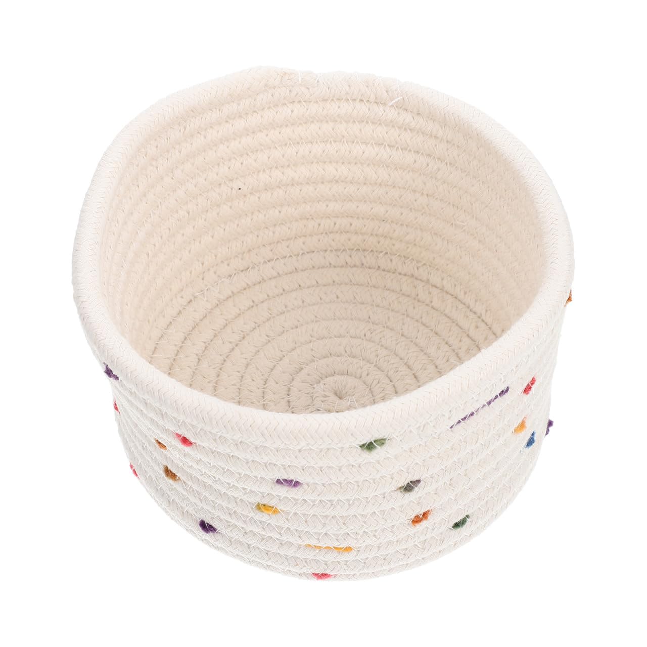 Organizador decorativo sin bordes rígidos cesta multifuncional de algodón para el hogar