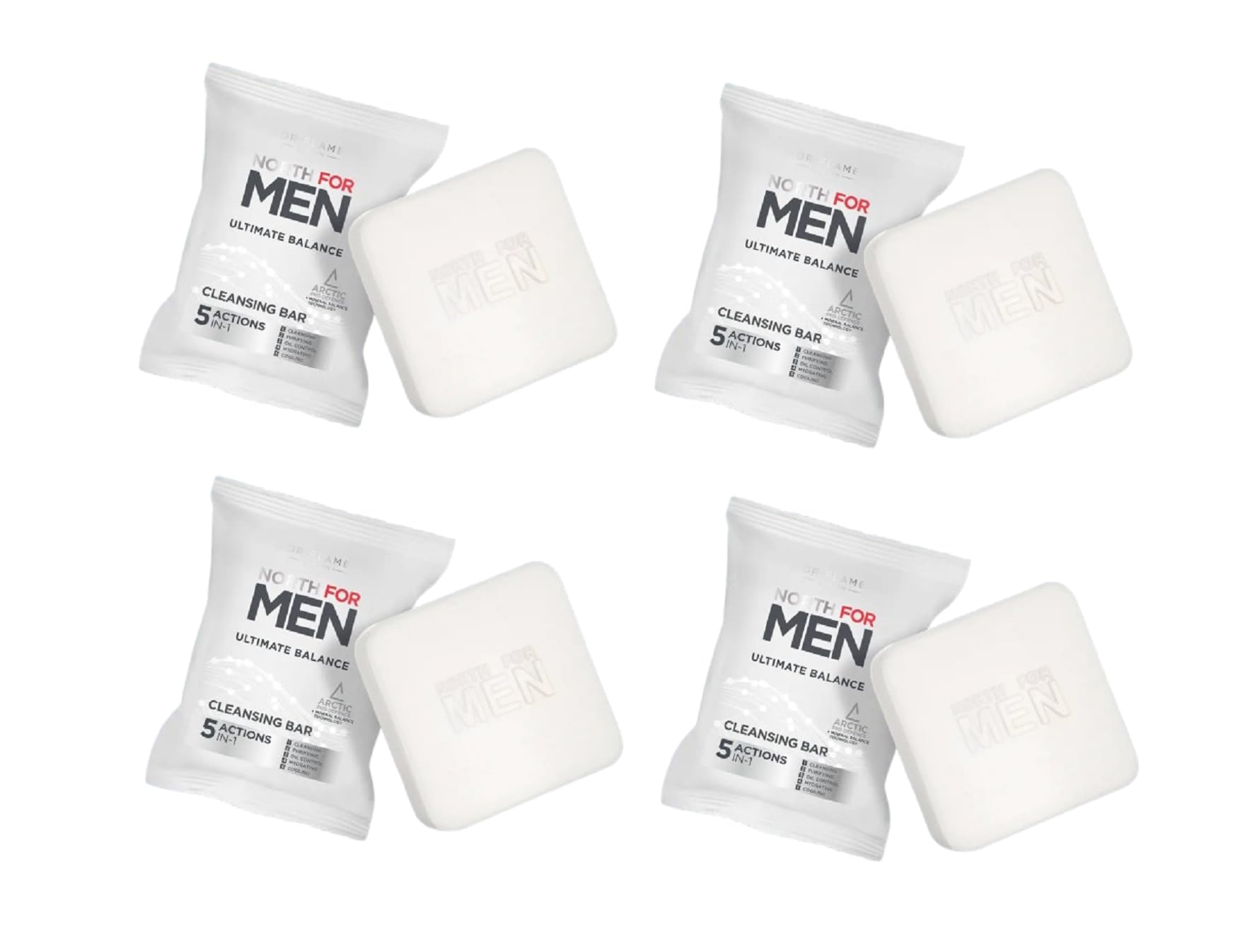 North for Men Ultimate Balance Cleansing Bar Pack of 4-image-22