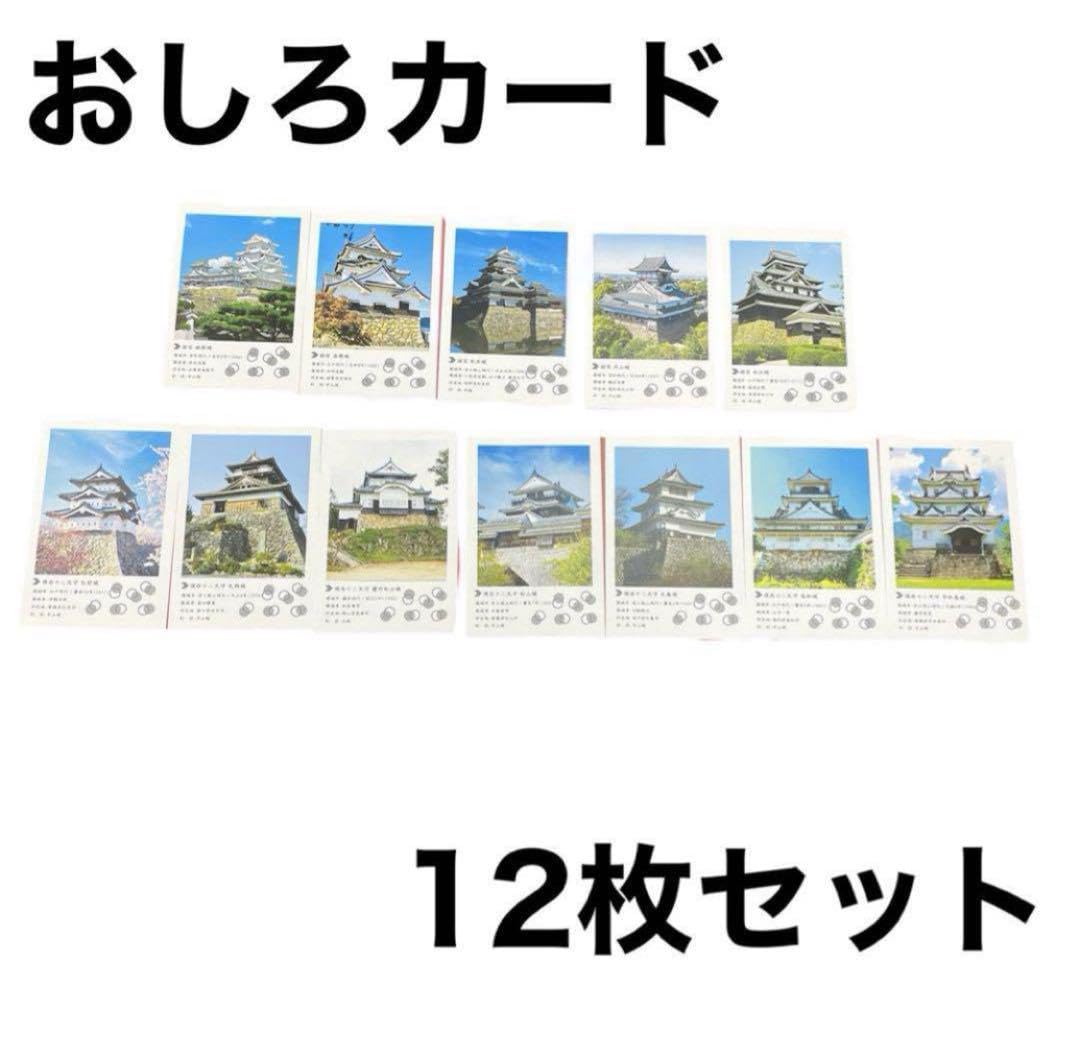 Amazon.co.jp: 大お城カード 現存十二天守 12枚 御城印 J : おもちゃ