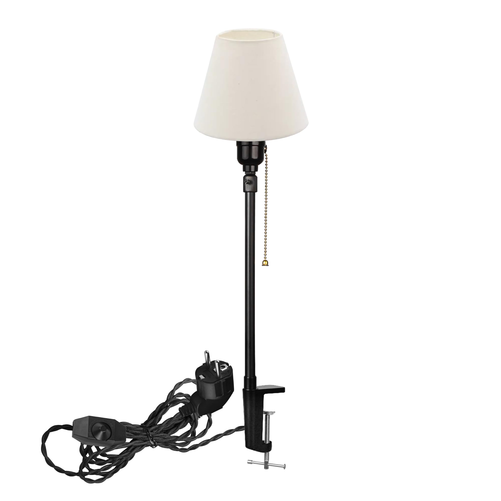 Modern Klemmleuchte,1 Packung Leselampe mit 2,5 m Kabel, Dimmbar Nachttischlampe,Augenpflege Schreibtischlampe für Heimgebrauch Büro, E27 Lampenhalterung - DZ0031