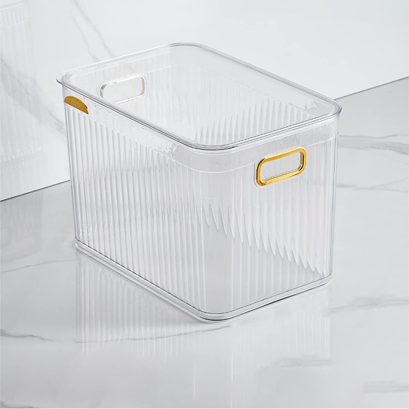 KROSTY Multifunctional stackable storage box,Storage basket with cover,Large capacity storage basket,Storage Box For Indoors And Outdoors,Clear Plastic Storage Box (transparent Big Mac)