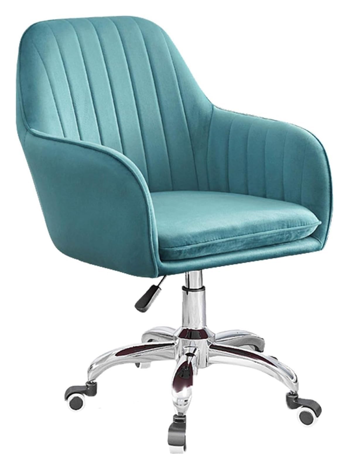 Chaise de bureau ergonomique en velours chic pour le télétravail à la maison