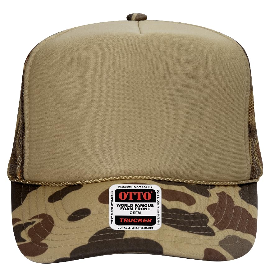 Image of Otto Cap 5-Panel High Crown Mesh Back Trucker Hat