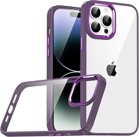 Zore Apple için uyumlu iPhone 14 Pro Max Kılıf Zore Flora Kapak Derin Mor