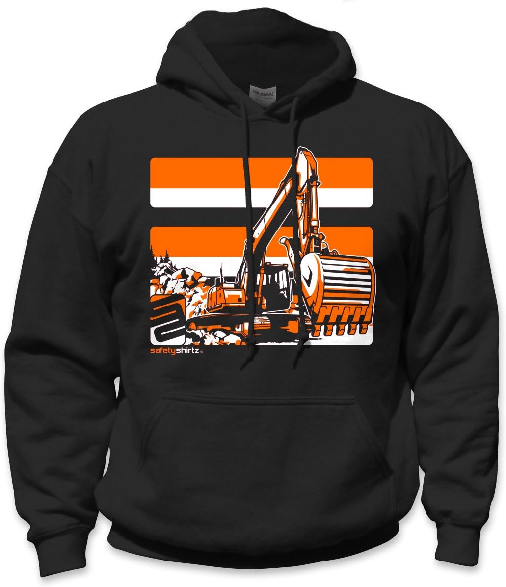 SafetyShirtz Excavator Safety Hoody Clothing, Shoes & Jewelry