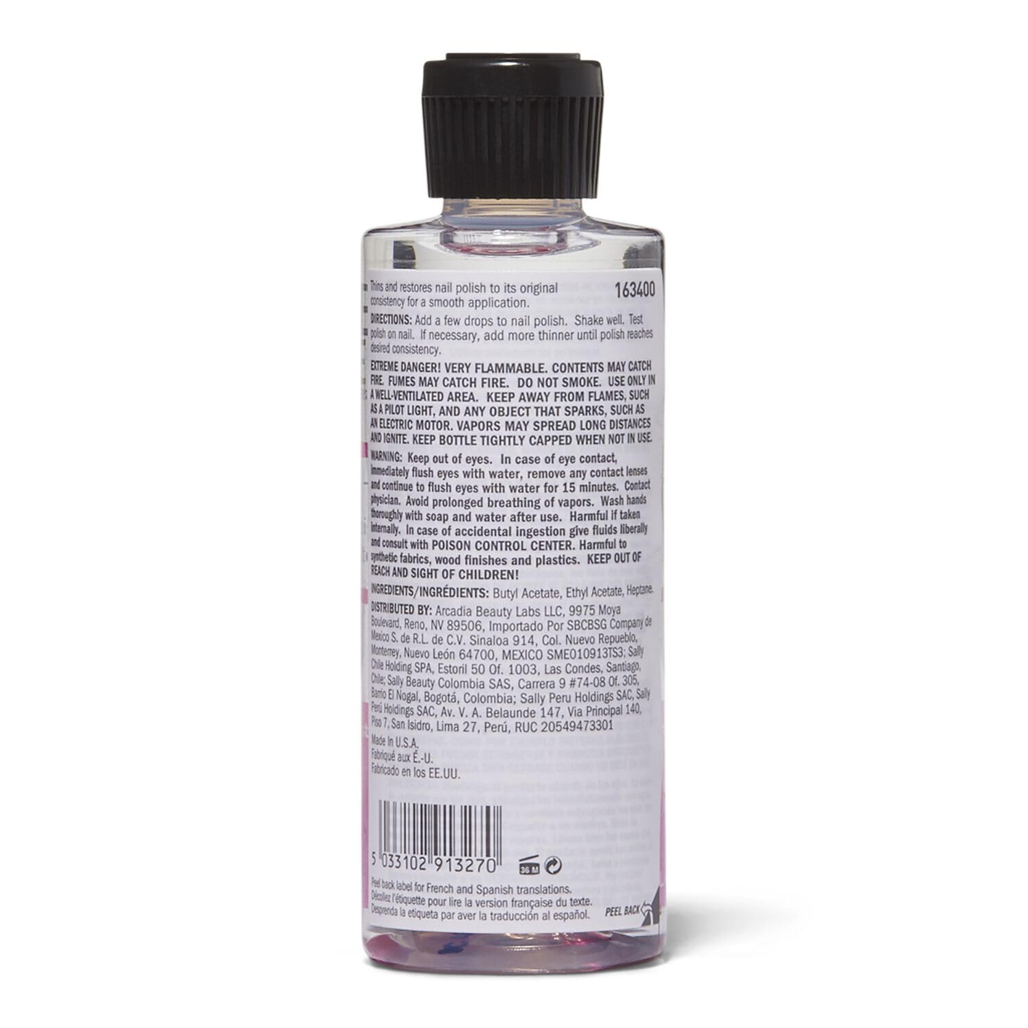 Beauty Secrets Drip & Clog Proof Nail Glue Bundled with Nail Polish Thinner 4 fl oz. by Beauty Secrets
