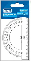 Tilibra - Transferidor Escolar 180 Graus Académie - 1 un