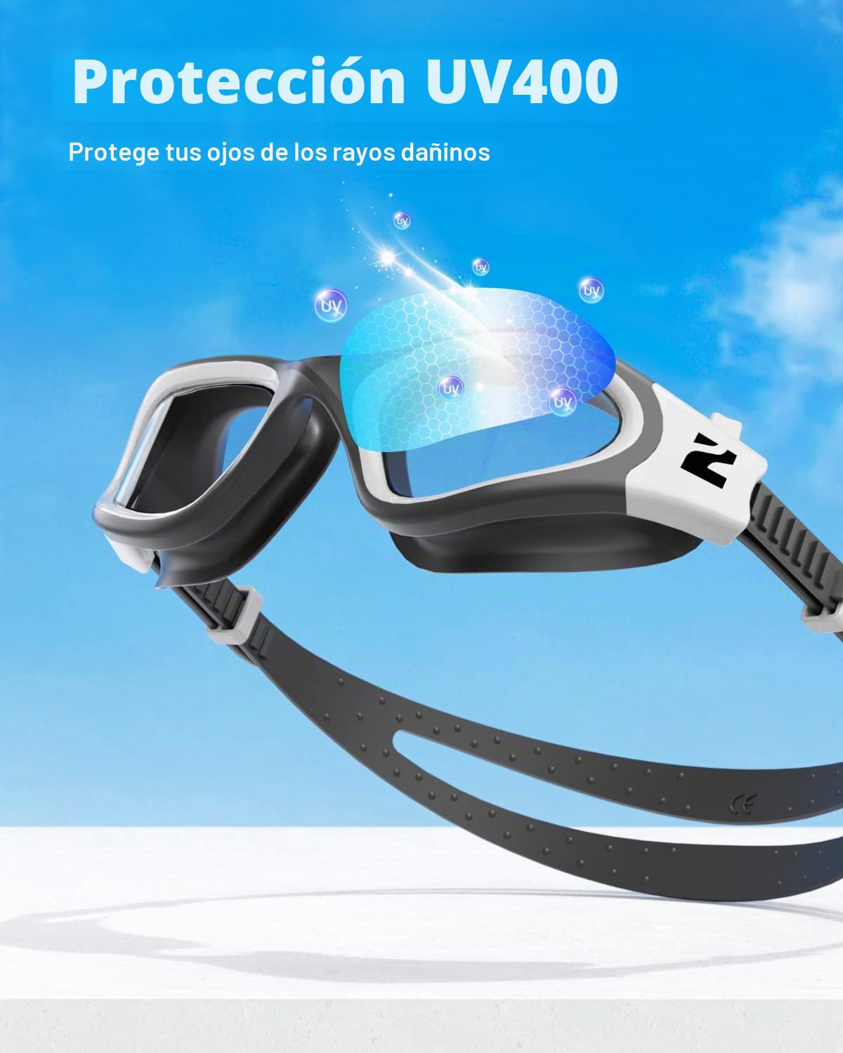 ZIONOR Gafas de natación G1 SE antivaho para adultos