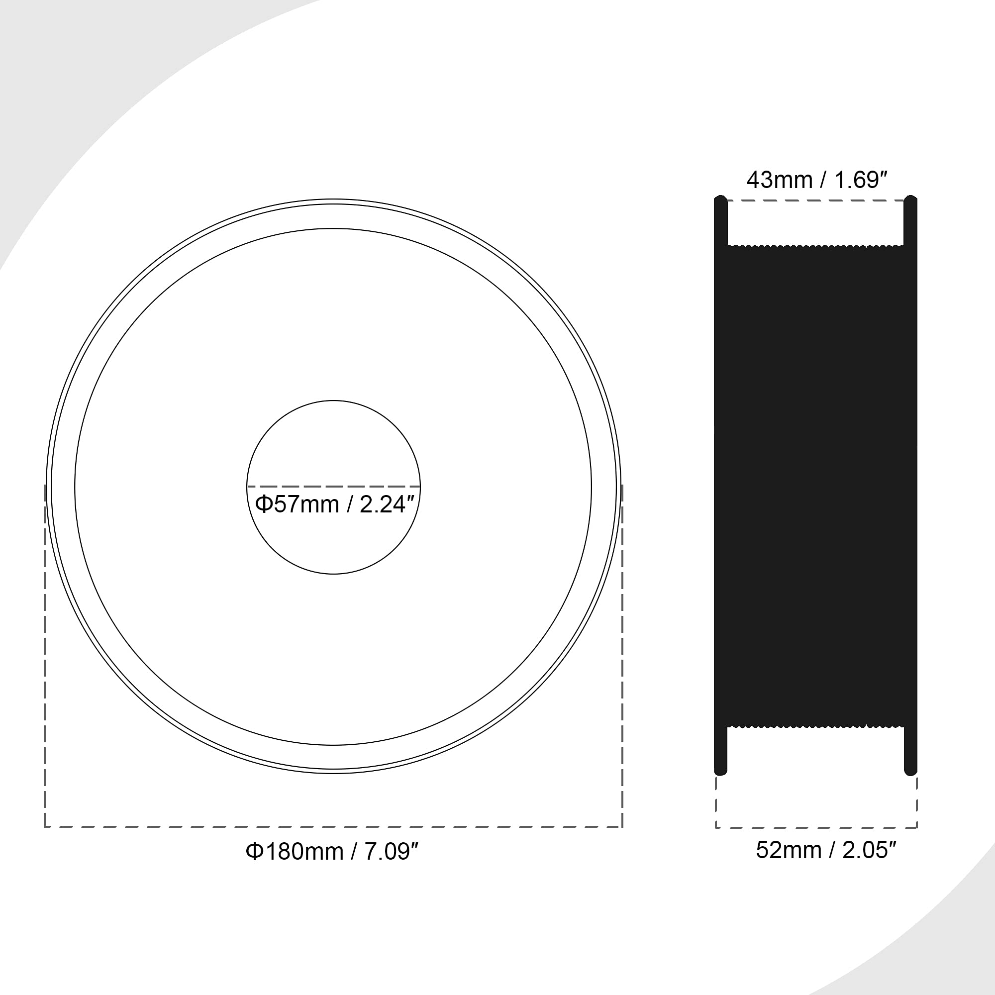 sourcing map Filamento TPU para Impresora 3D, 1,75 mm Diameter, Precisión Dimensional +/- 0,05 mm, Peso 0,5KG, Verde