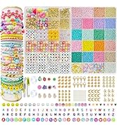 Plastic doosje met 100 gouden kralen: losse kralen glas | Bekius