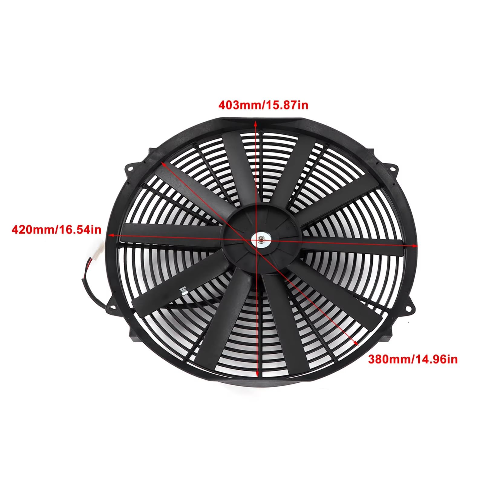 Ventola Motore Auto Kit Di Montaggio Elettrico Ventola Sottile Raffreddamento Universale Per Auto Per Radiatore Raffreddamento Climatizzazione Olio Intercooler Trasmissione