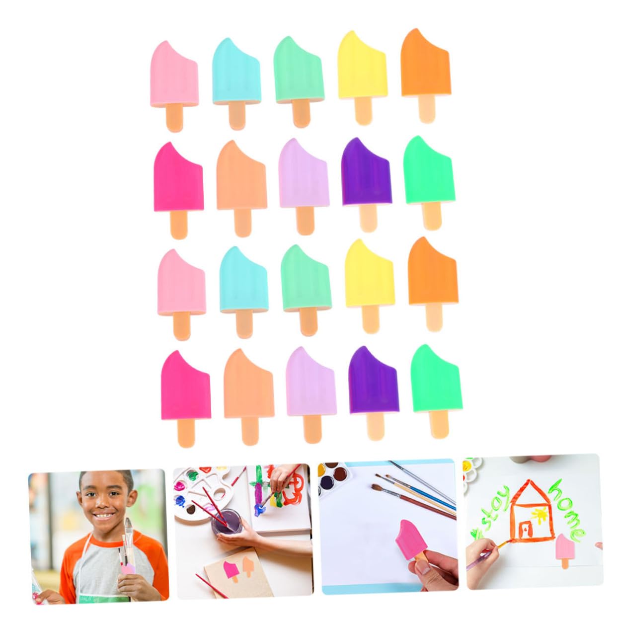 Angoily 160 Teiliges Eis Am Stift Pastell Textmarker Kreative Fluoreszierende Marker Pens Leuchtstift Großpackung Sanfte Farben für Schule Büro Journaling und Handlich