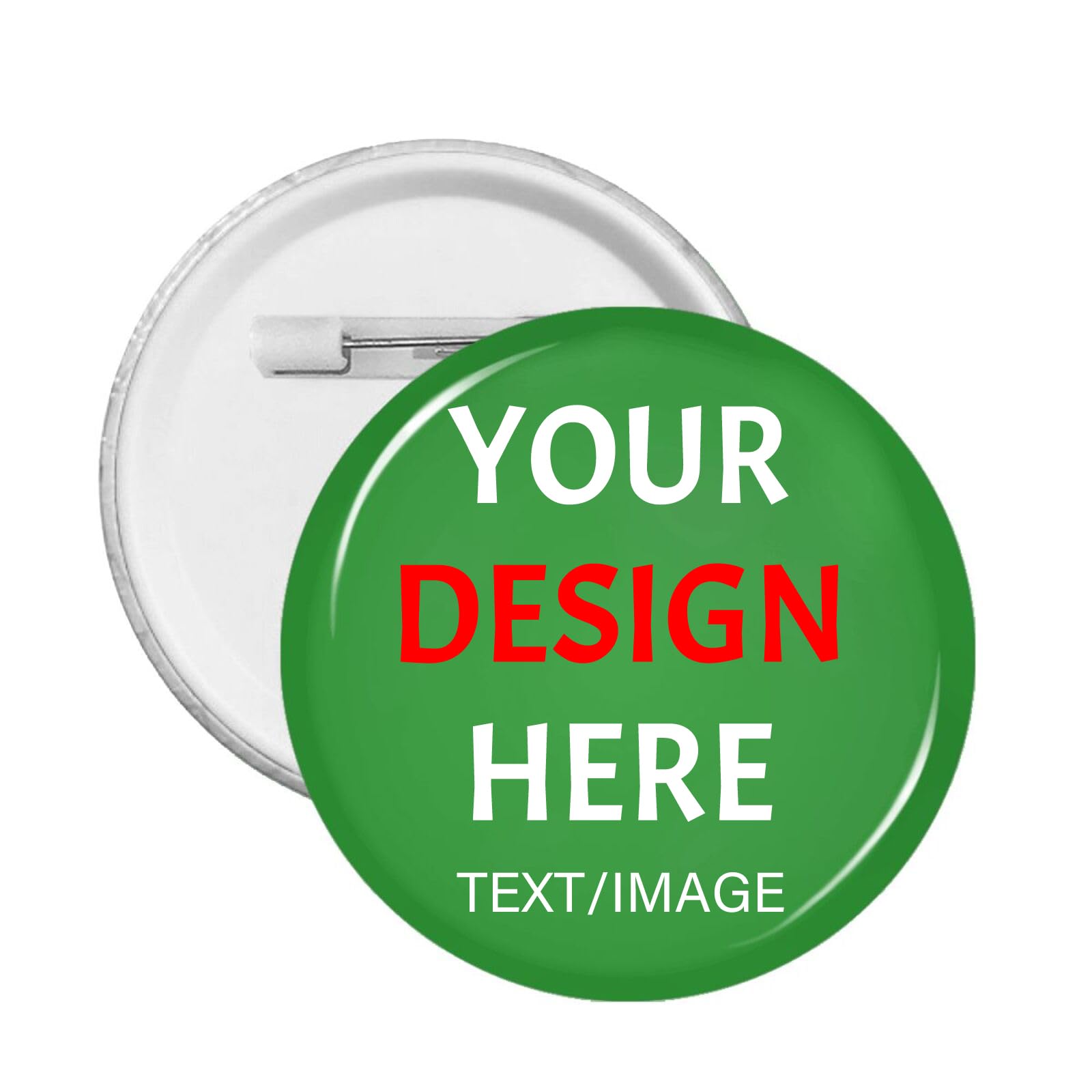 Custom Pins With Your Picture Text Logo Name Photo, Personalized Pins Buttons Custom Gift