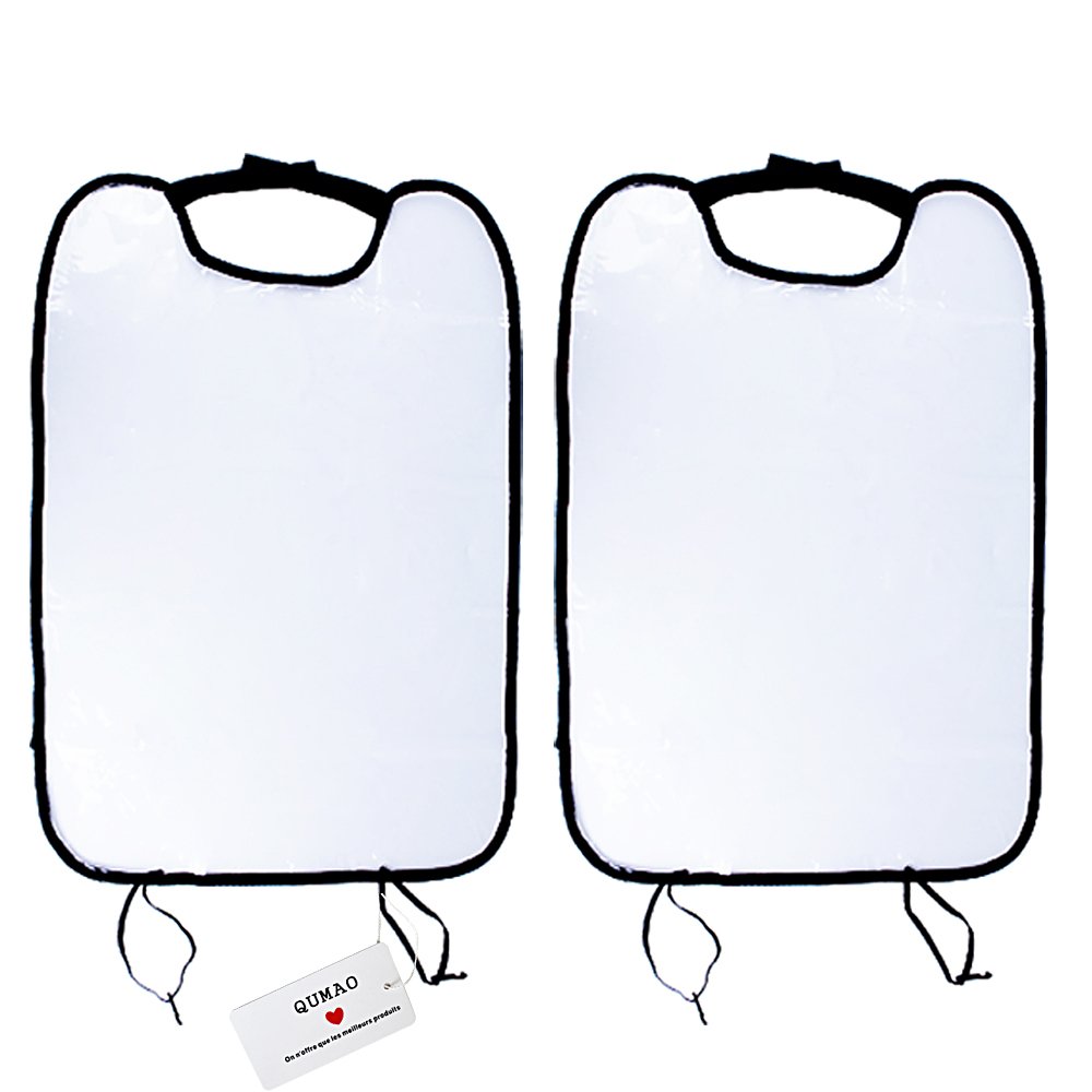 2Pcs Protector Funda Cubre Respaldo Asiento Trasero de Coche contra Patadas, Pies Sucios de Niños, Marcas de Desgastes y Humedad