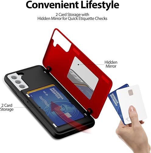 Miniatura 619 de GOOSPERY Parachoques magnético para puerta compatible con Galaxy S23, tarjetero tipo cartera, cierre automático, protección de doble capa resistente