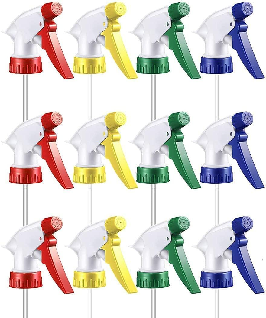 AKKIAGRO Trigger Sprayer Replacement Nozzle, Trigger Sprayer Bottle Heads for 16oz / 32oz Spray Bottles, (Multi color) (2)-image-33
