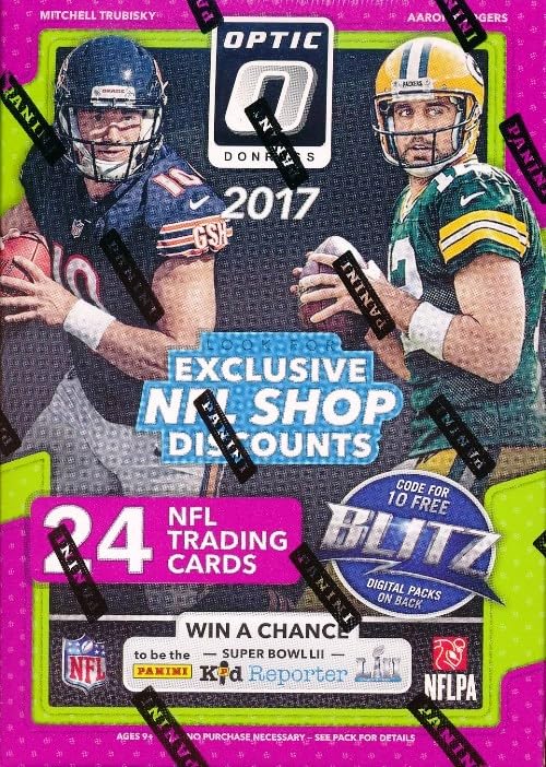2017 Donruss Optic Football EXCLUSIVE Factory Sealed Blaster Box with (6) ROOKIES & (6) PARALLELS/INSERTS! Look for Rookies & Autographs of Deshaun Watson Alvin Kamara & Many More!
