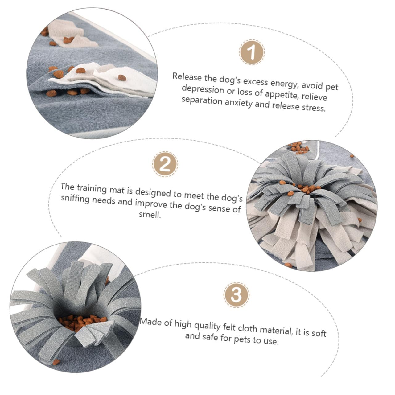 Tapis Entraînement pour Animaux De Compagnie Coussin Anti-renifleur Tapis Alimentation Lente pour Chien