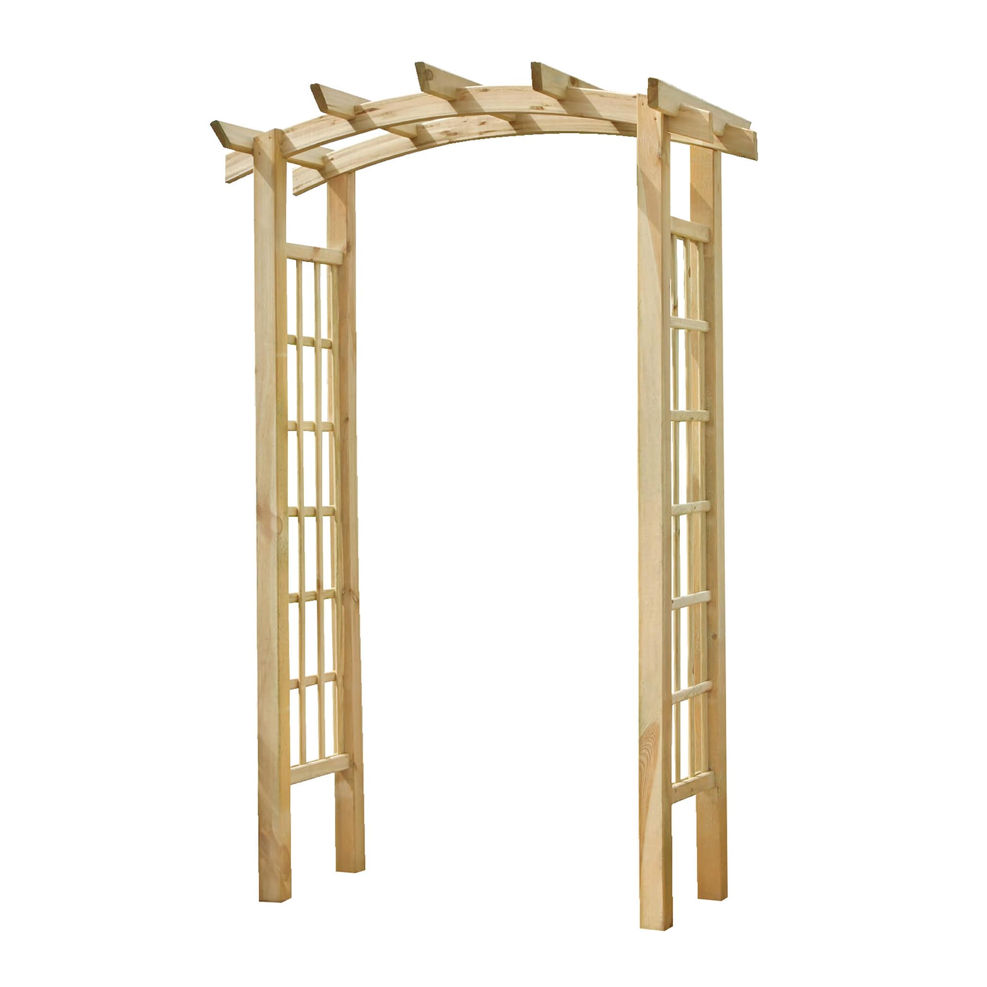 Zest Moonlight Arch – Elegant Wooden Garden Arch, PEFC-Certified, Perfect for Climbing Plants, Outdoor Decor, and Garden Entrances