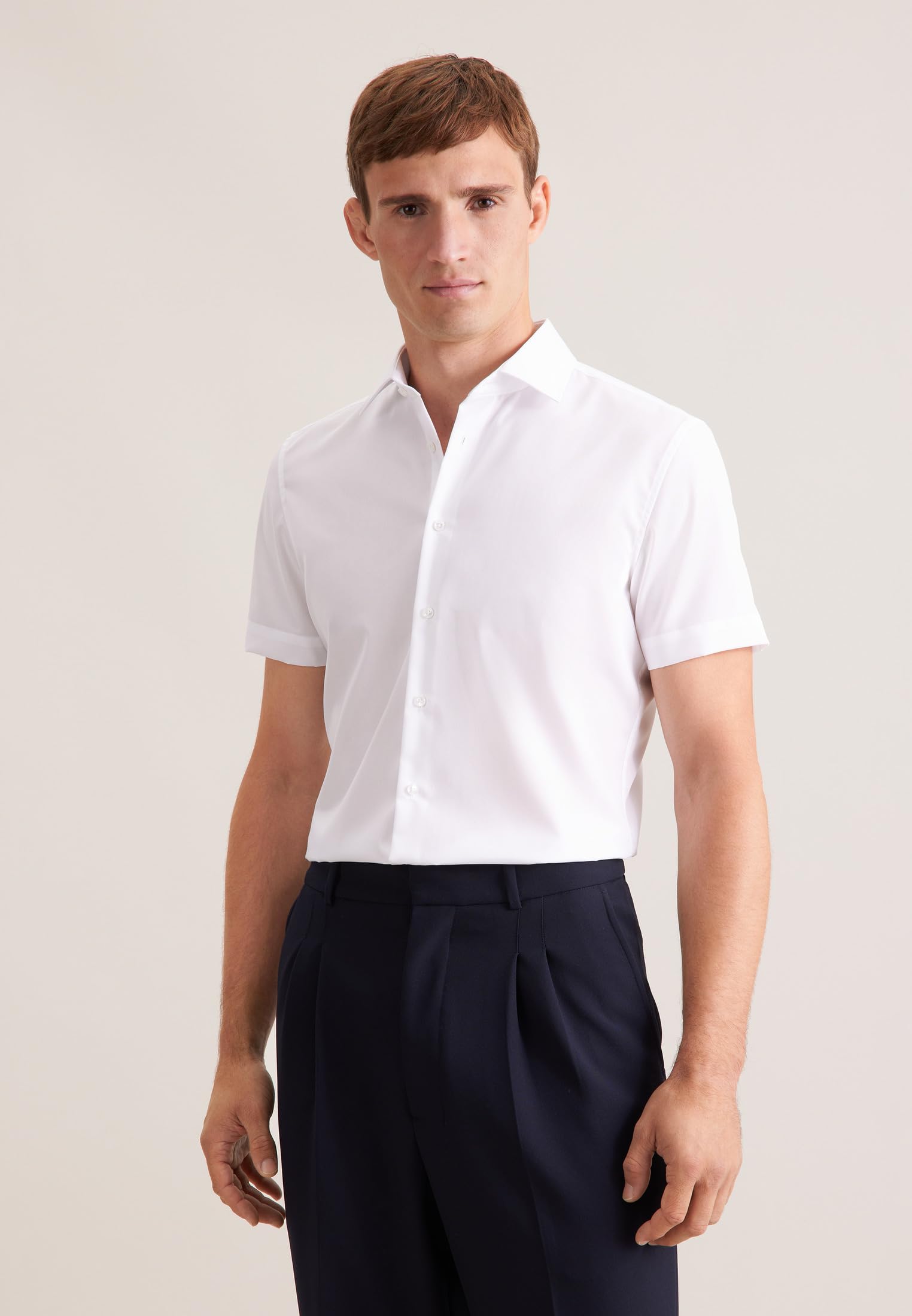 Seidensticker Herren Men Slim Shortsleeve Cotton Businesshemd (1er Pack)