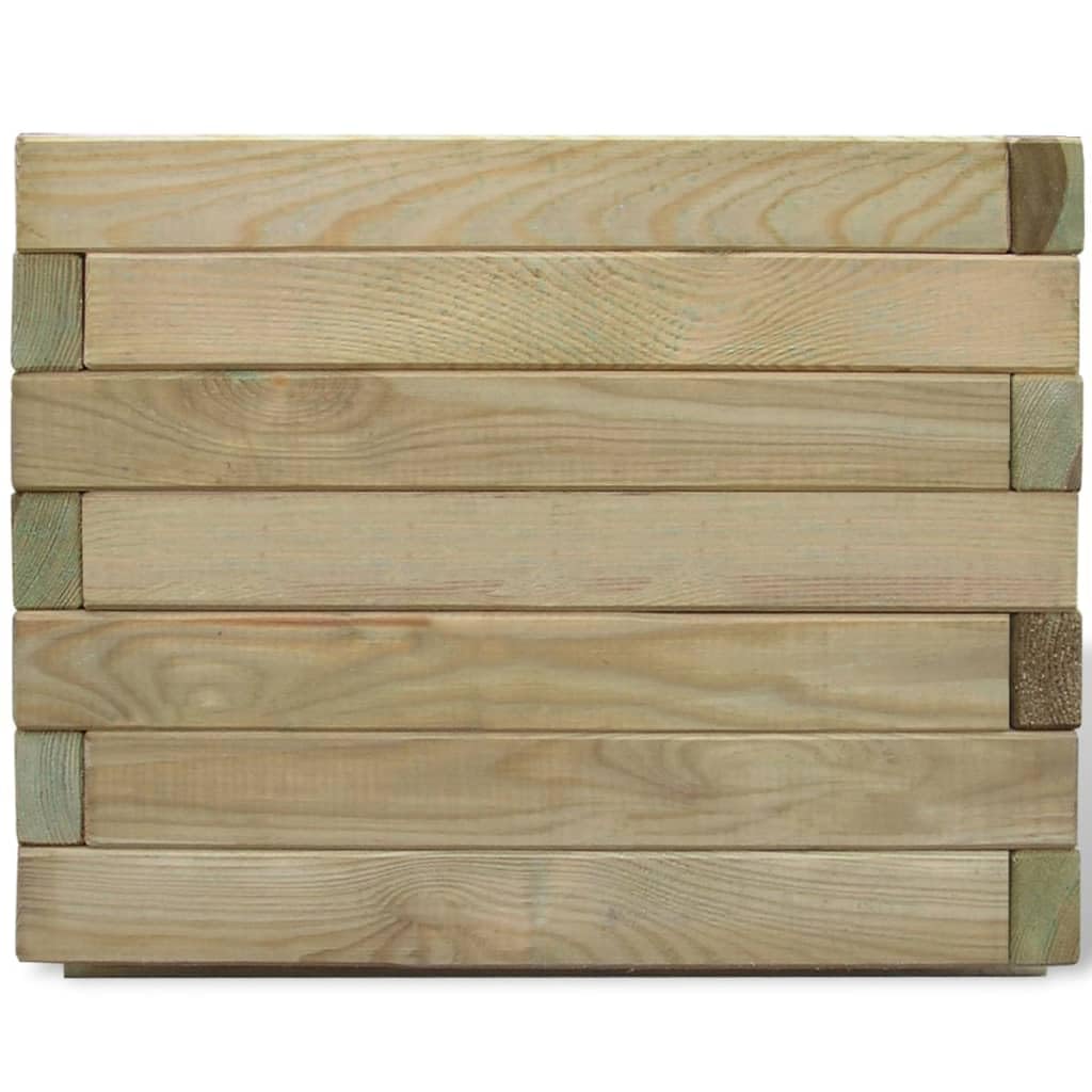 Tomostar Lit de Jardin Surélevé, Jardinière Potager de Jardin Bac à Plant 50x50x40 cm Bois Carré