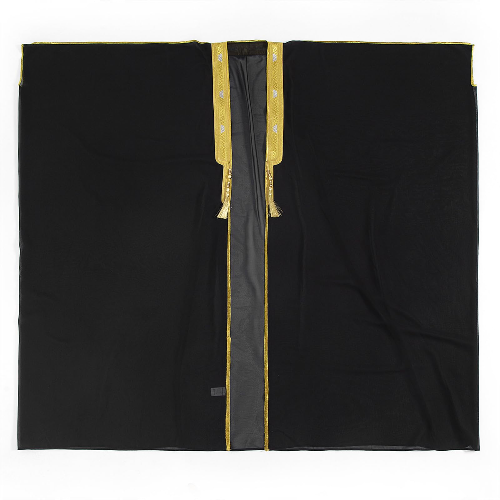 zhxinashu Vestito Musulmano Uomo - Cardigan Aperto a Maniche Lunghe, Abito Musulmano in Chiffon Stampato per Uomo, Caftano Uomo e Informale Retro