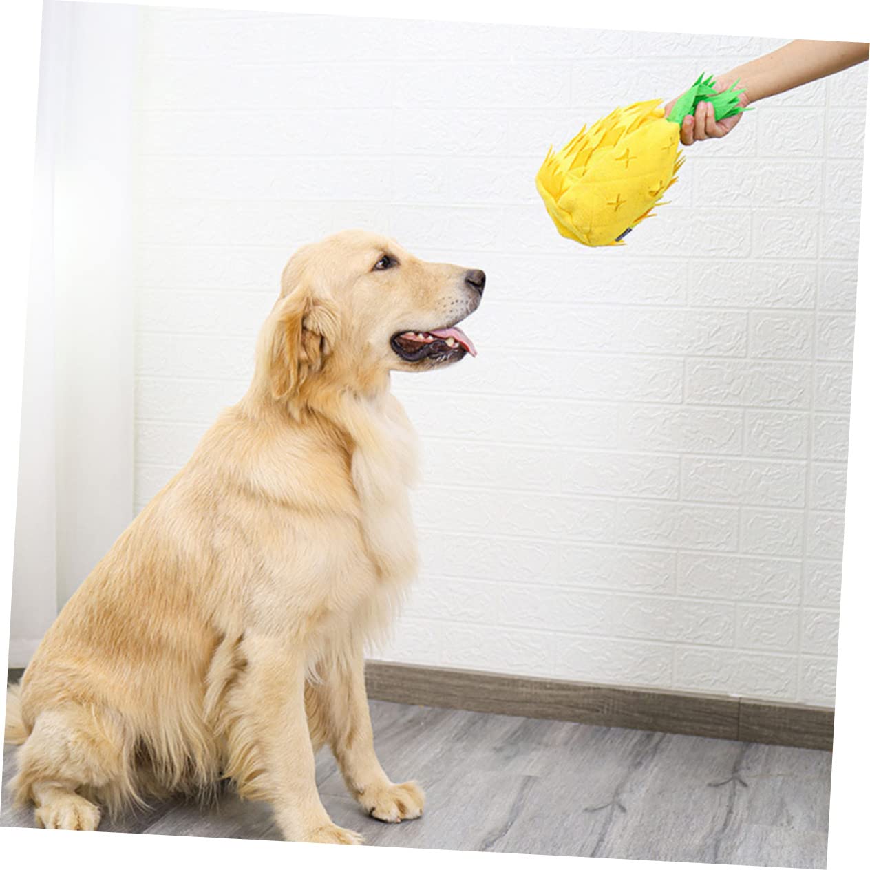 Toddmomy Jouet Ananas pour Chien Jouet à Tétine Distributeur De Nourriture Intérieur Occupation pour Chiot