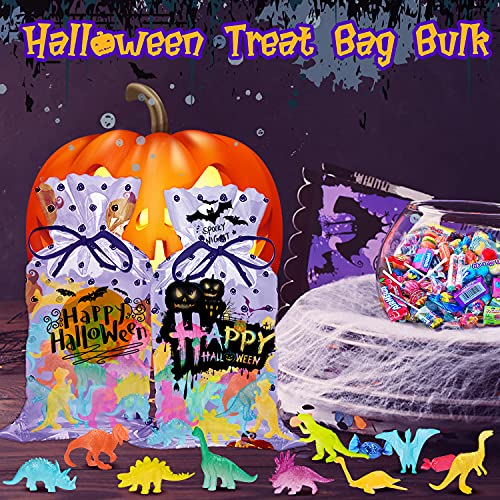 Augtoy AGV003 48Pcs Glow In Dark Mini Dinosaur Figures Birthday Party Favors Supplies Dino Cupcake Toppers Goodie Bags Stuffers Pinata Goody Fillers Classroom Prizes Treasure Box Gifts Halloween Treats Kid Boy Girl thumb #5