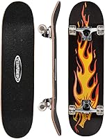 Vista 10 de ChromeWheels Monopatín de 31 pulgadas, doble patada, monopatín crucero, longboard de 8 capas de arce, para niños y principiantes