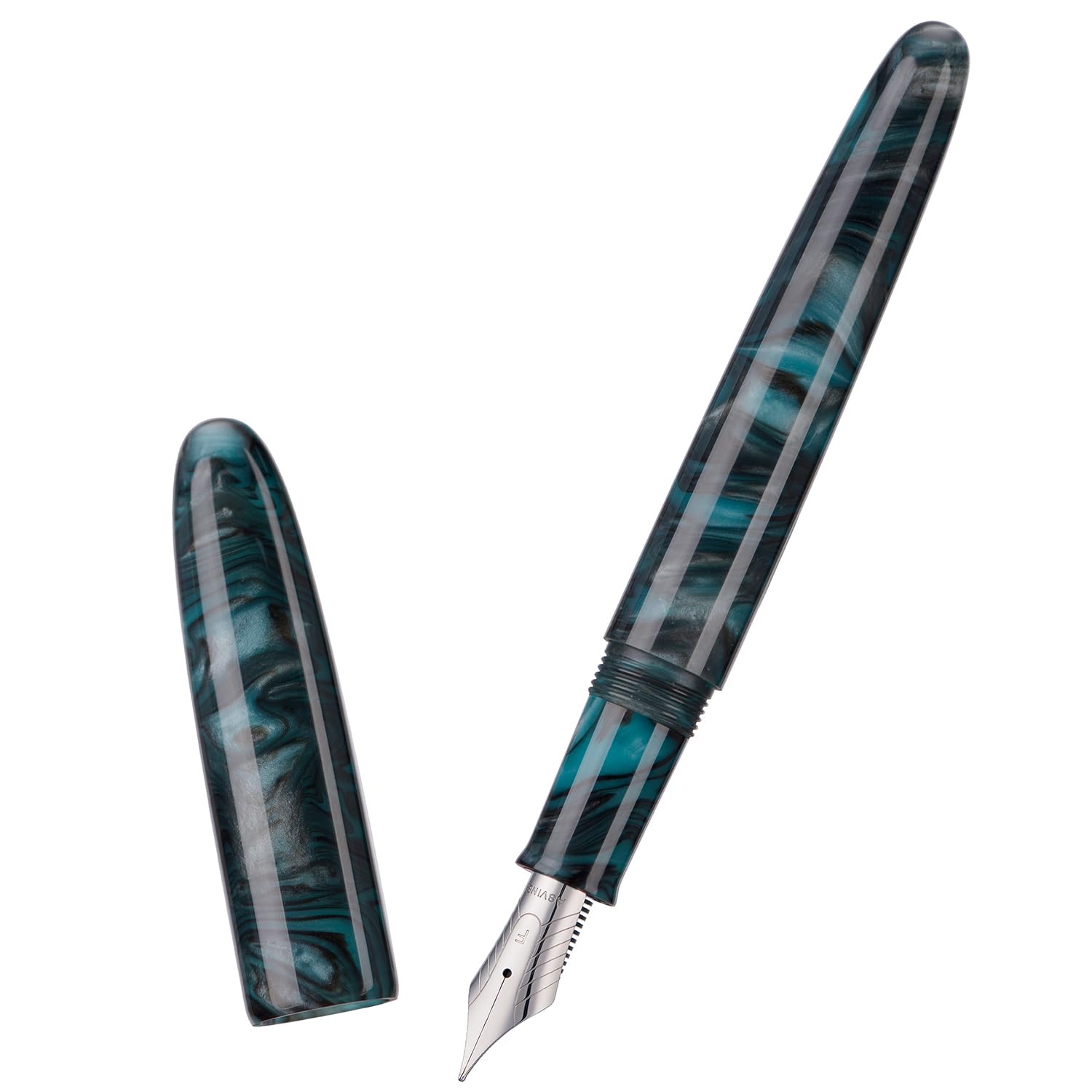 Asvine C80 万年筆　EF字　特大ペン先　コバルトブルー　アズバイン Amazon.com : Asvine C80 Fountain Pen #8 Stub 1.1mm Nib Large