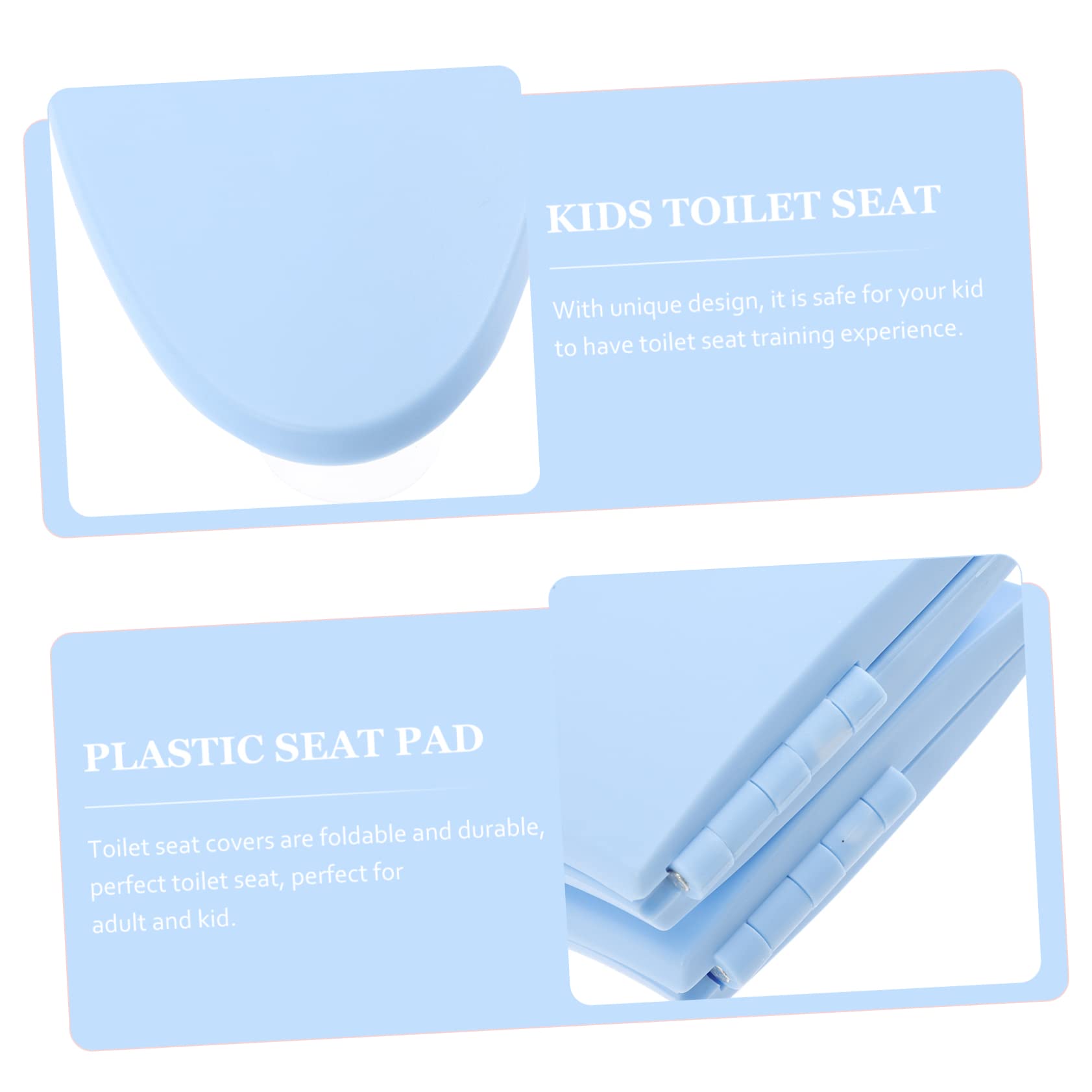 BRIGHTFUFU Portable Folding Potty Training Seat for Toilet Seat Pad for Boys Easy to Assemble Toilet Accessory for Travel Durable Sanitary Bathroom Supply