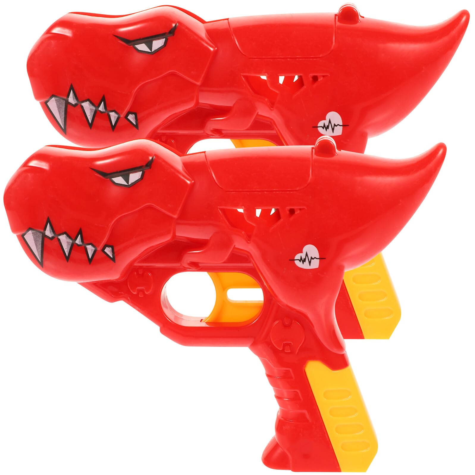ERINGOGO Giocattolo Porta Lecca-Lecca Robot Dinosauro Rosso 2 Pezzi, Spara Lecca-Lecca Divertente per Feste, Regalo Compleanno Pratico e Sicuro in Plastica Dura