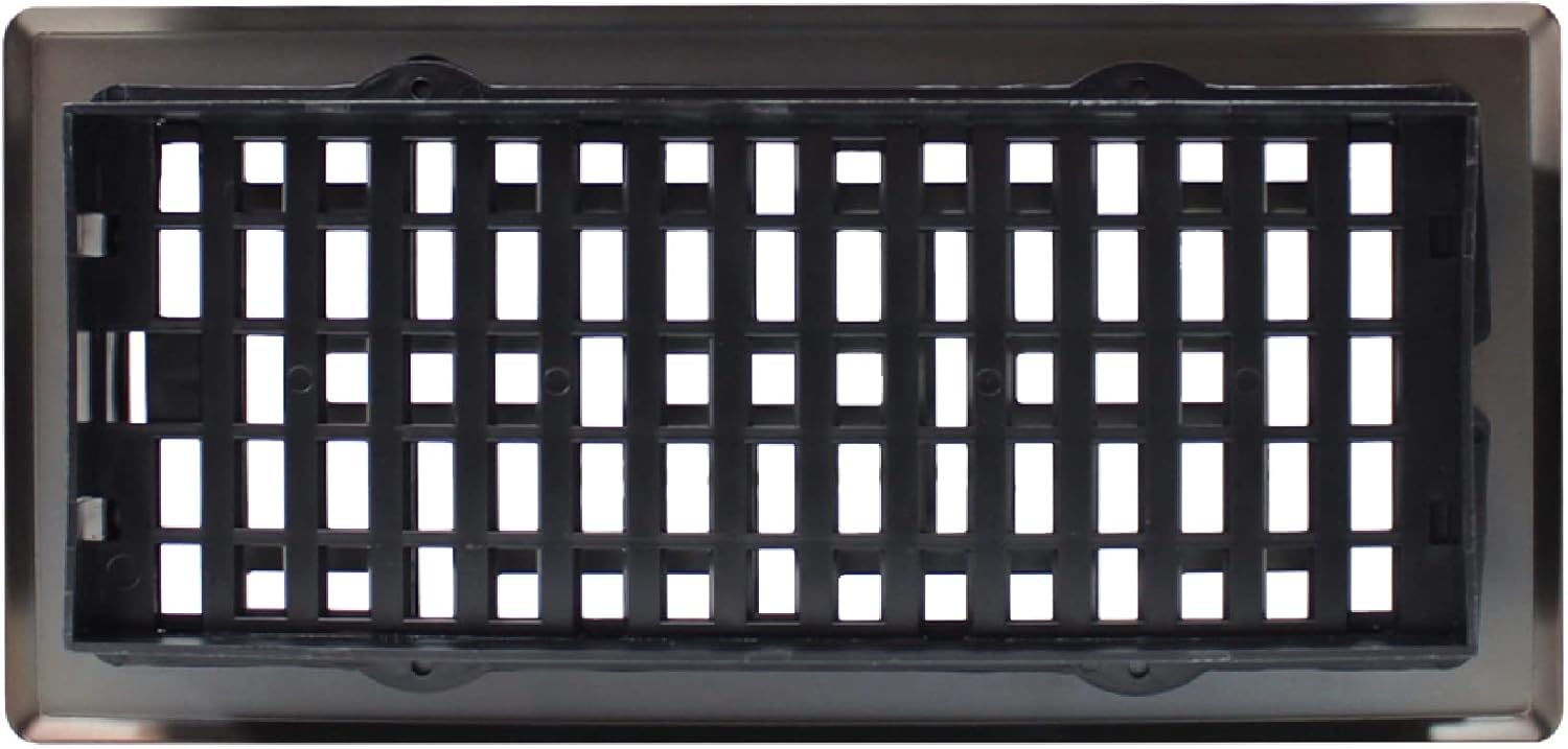 Decor Grates AJH410-RB orientalna półka podłogowa, wykończenie z brązu, 10 x 25 cm