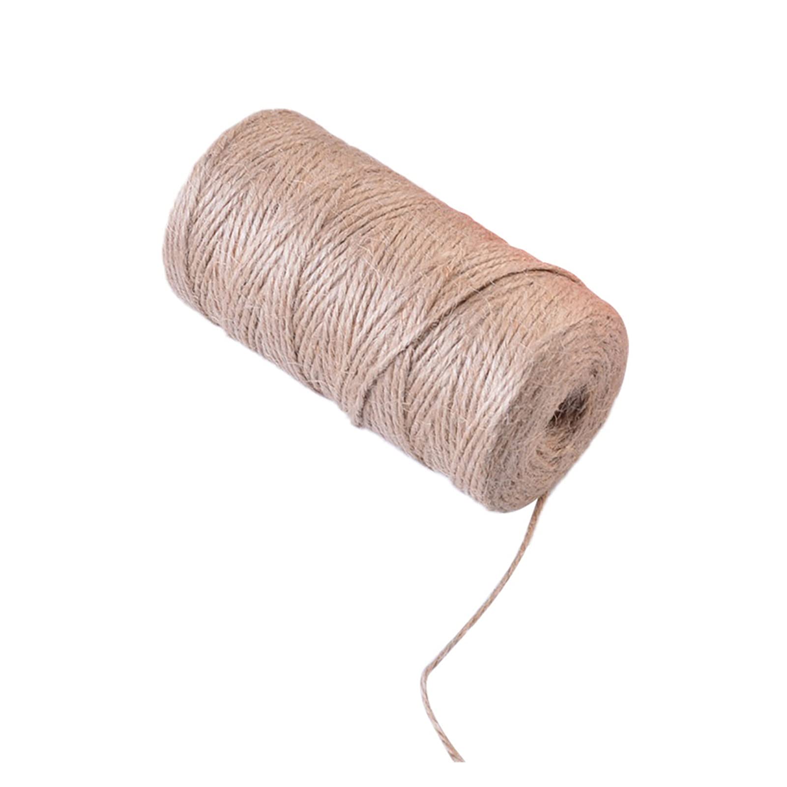 Natural Jute Twine, 100M Natural Jute Hemp Rope 2mm 3-ply Diameter Handmade Gardening