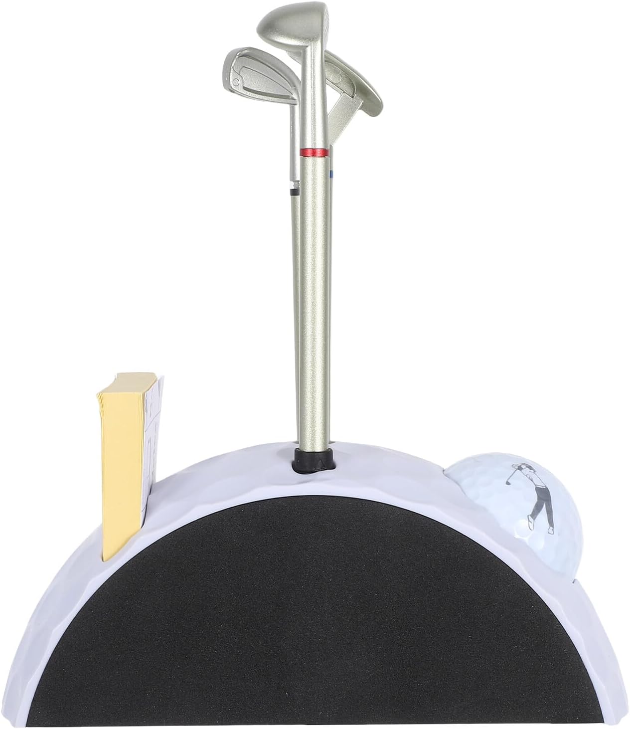 Holibanna Golf Pencil Holder Desk Organizer with 360° Rotation Golf Putters Pen Stand White Decorative Accessory for Men and Home