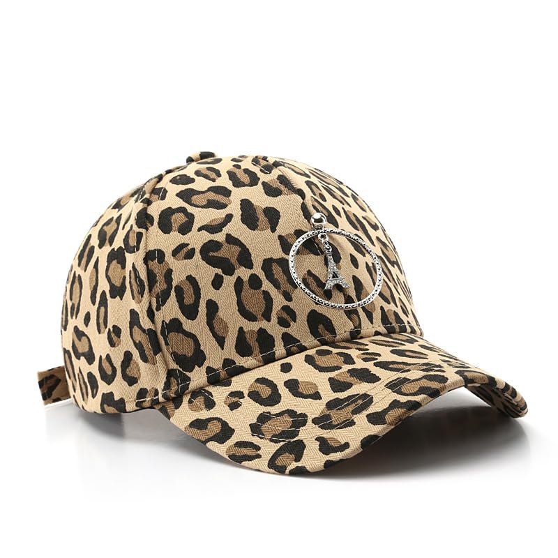 Gorra básica con estampado de leopardo para mujer miniatura 1