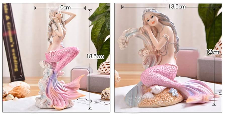 Amazon.co.jp: 幸せのモモちゃんゃん マーメイド装飾品 オブジェ