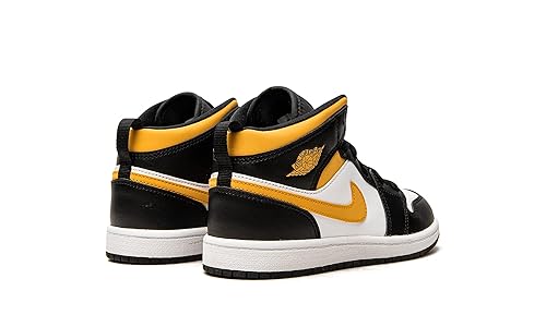 Amazon | Jordan 1 Mid Pre School 花粉 ブラック イエロー