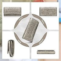 Vista 40 de Aphison - Cartera larga de cuero suave RFID para mujer, con caja de regalo