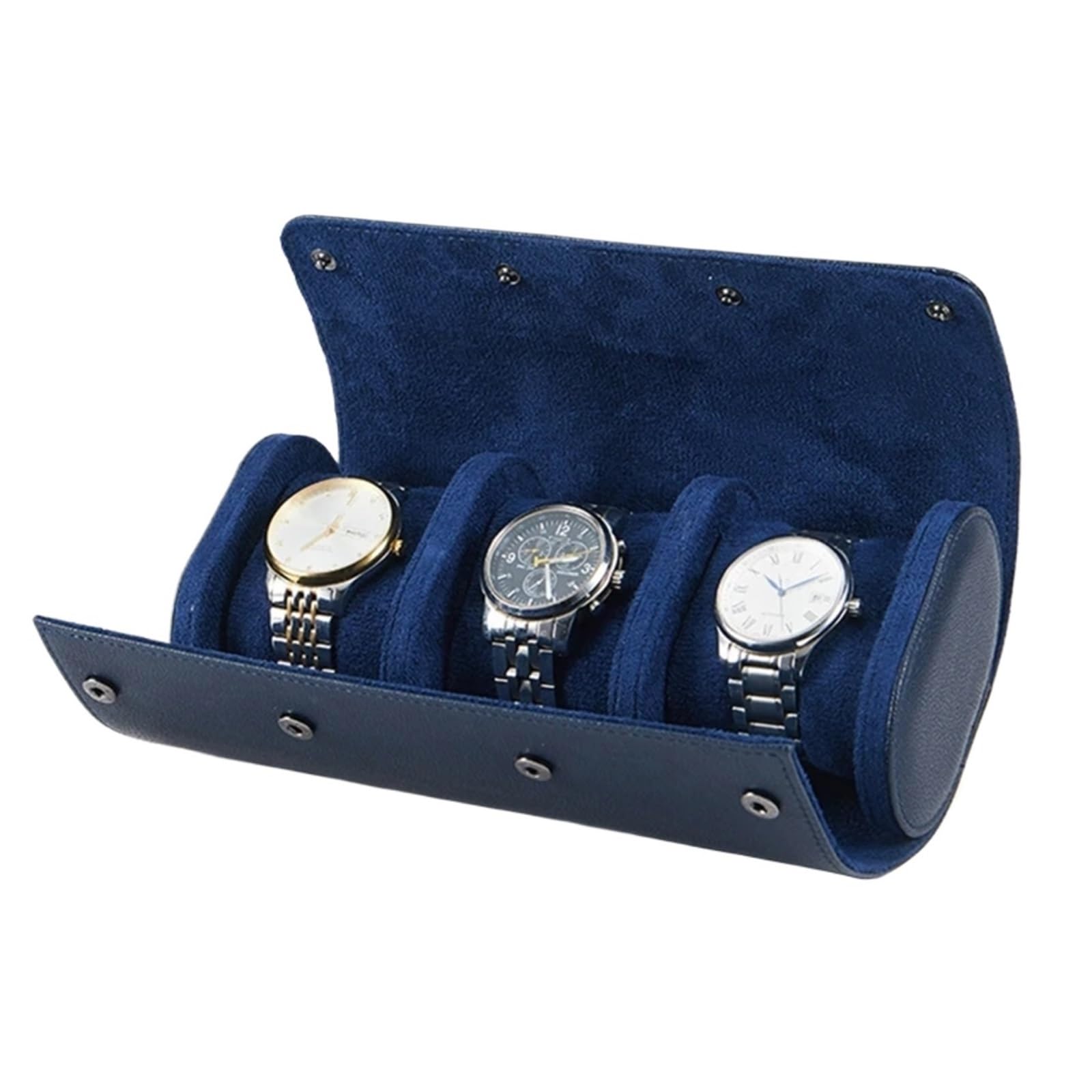 2 Orologi Con Cassa for Orologio Ovale Per Orologi | Scatola portaoggetti for bottoni da viaggio Confezione in pelle PU(L)