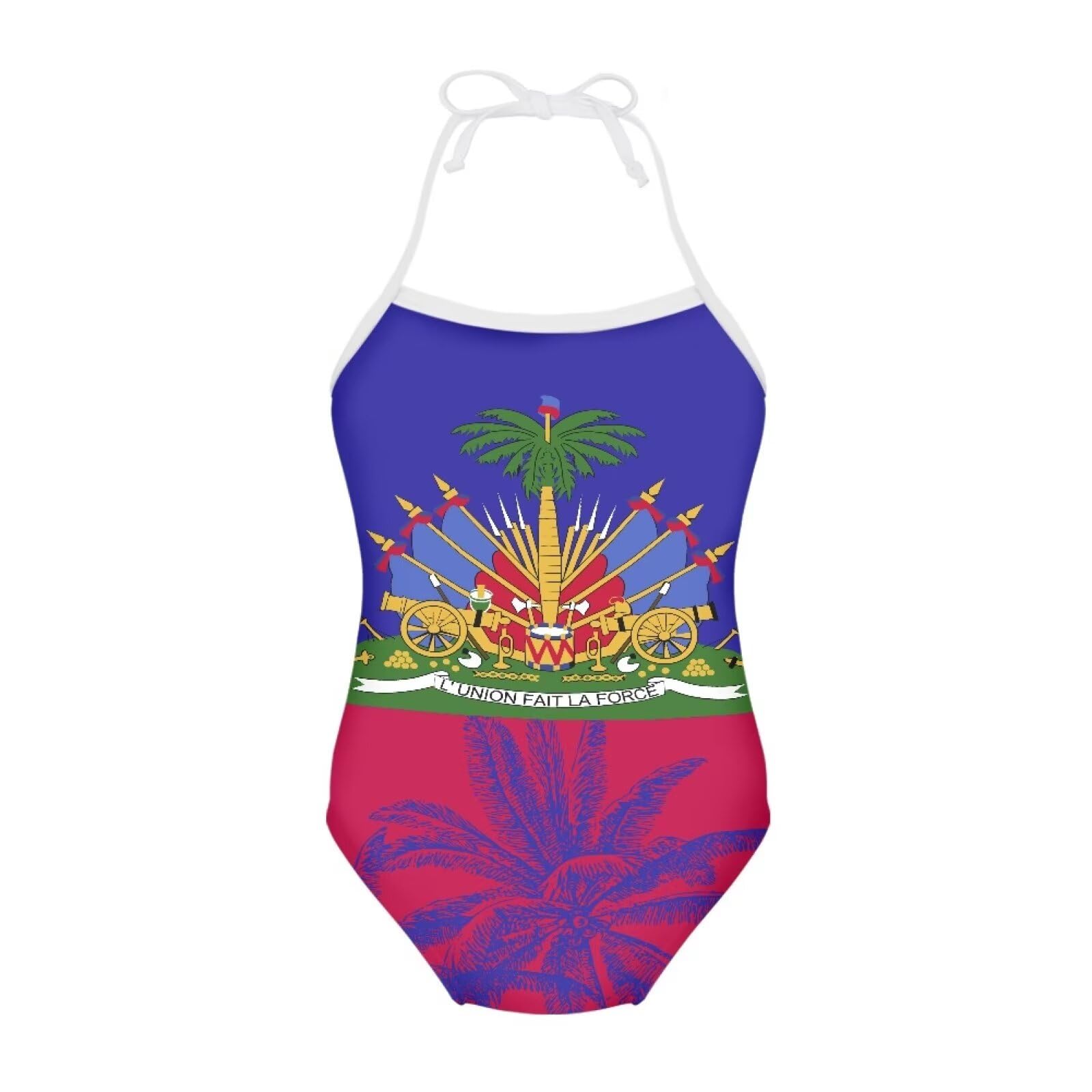 Girls One Piece Swimsuit Beach Bathing Suit Toddler Floral Halter Straps Swimwear for 1-10 Years