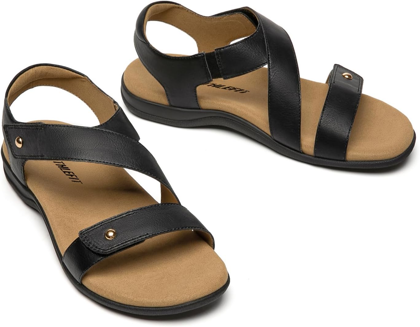 Athlefit Women's Comfortable Orthopedic Sandals with Arch Support Adjustable Walking Casual Orthotic Sandals - Image 6