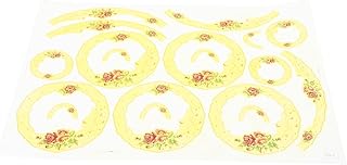 Housoutil 1 Hoja De Pegatinas De Cerámica Papel Arcilla Porcelana Transferencia Bajo Esmaltado Decoración Decoración Térmica Amarillo