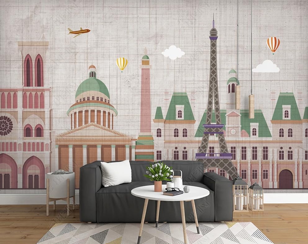 Papier Peint Intissé Architecture Urbaine Rétro Poster Géant