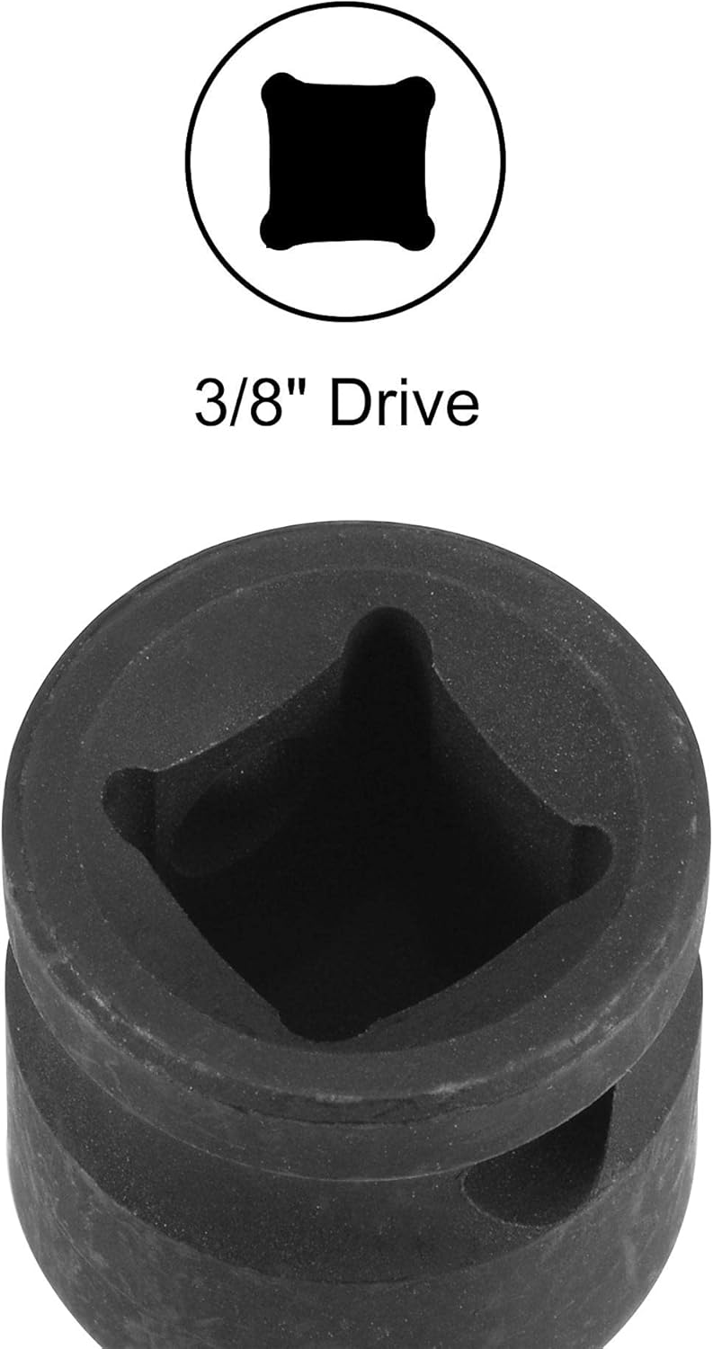 uxcell 3/8" Drive Impact Torx Bit Socket Set, T20 - T60, Metric 60mm Length, CR-MO, 7-Piece